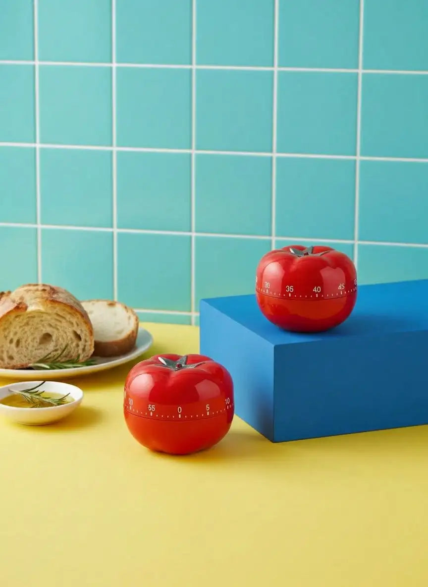 Retro Tomato Wind Up Kitchen Timer For Cooking And Baking by S And B Enterprise