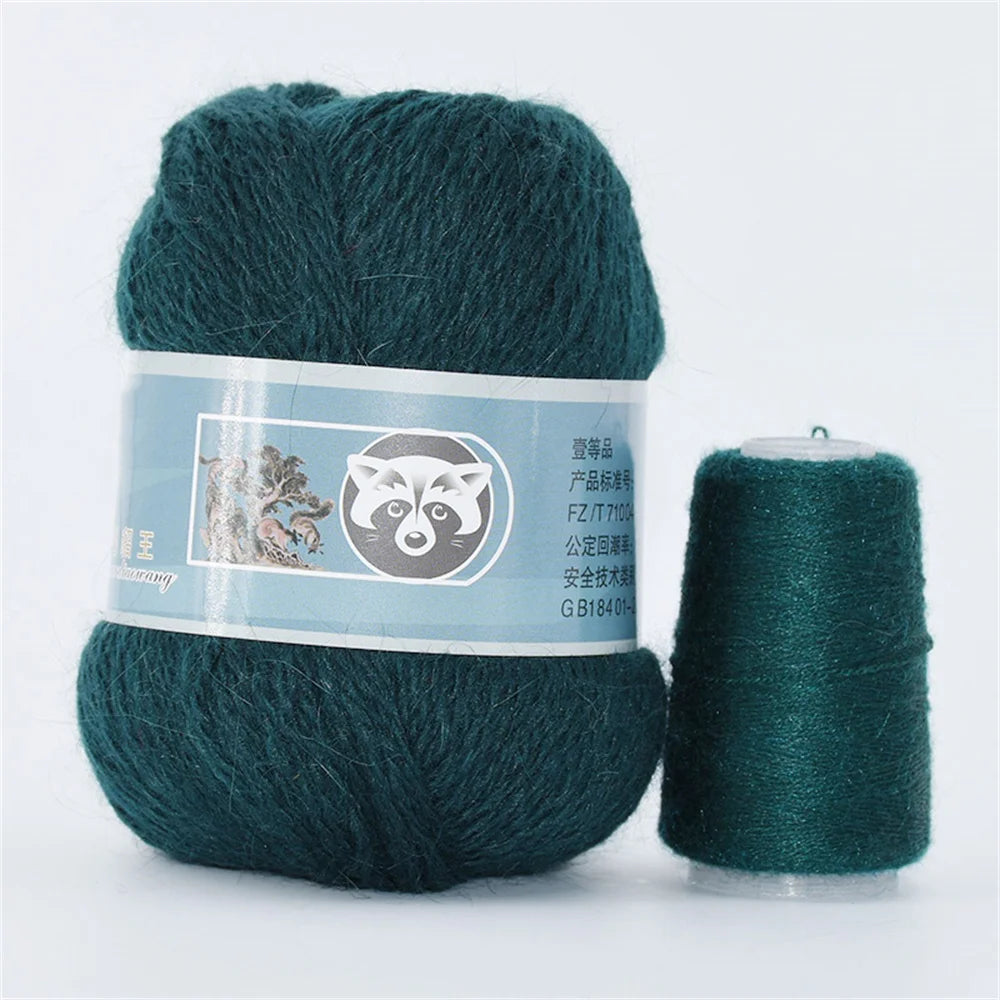 Mink Fur Yarn for Yarns for Knitting and Crochet 2-Ply Lace T Shirt Yarn for Hand Knitting Needlework 1 Skein 340 M 50+20g by S And B Enterprise