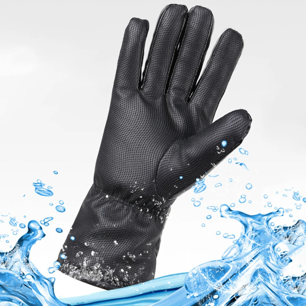 APWIKOGERCN Rechargeable Heating Gloves Waterproof Thermal Touchscreen Outdoors