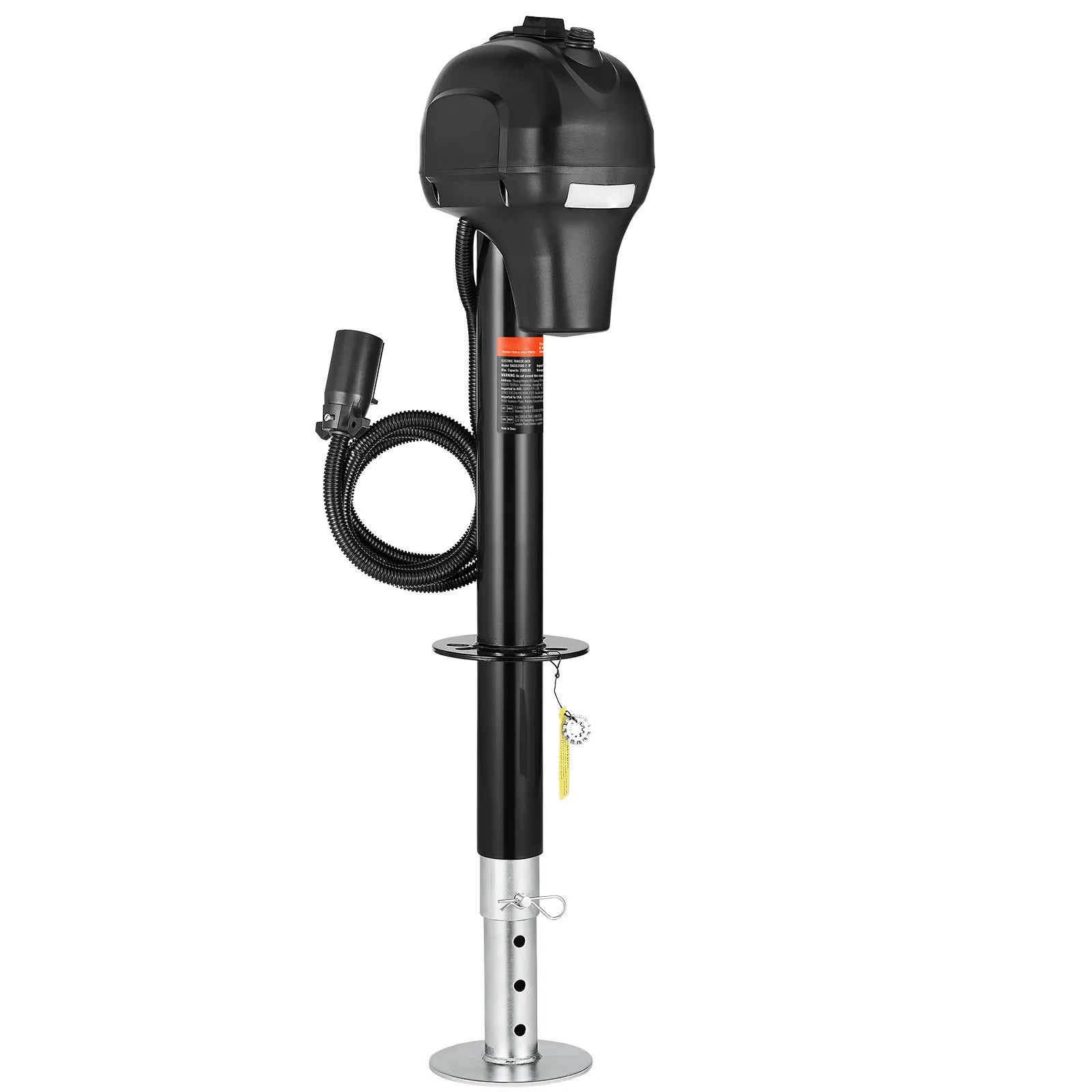 SucceBuy 12V Electric Trailer Jack 7 Pin Connector Crank Handle Lift 5000 Lb by S And B Enterprise