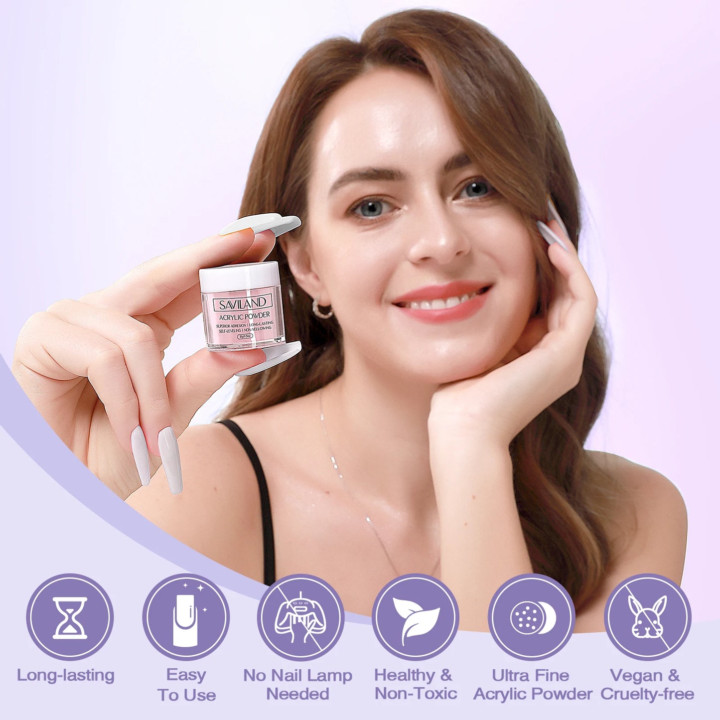 Saviland Essentials Acrylic Nail Kit For Beginners Complete Set