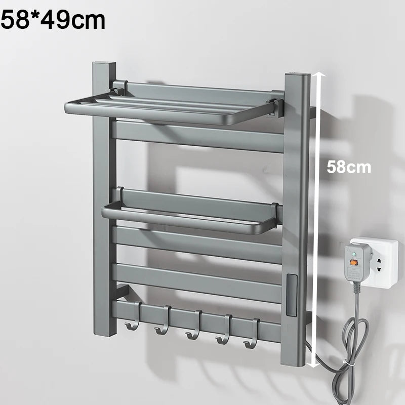 Shinesia Electric Towel Warmer Rack With Digital Display And Temperature Control by S And B Enterprise