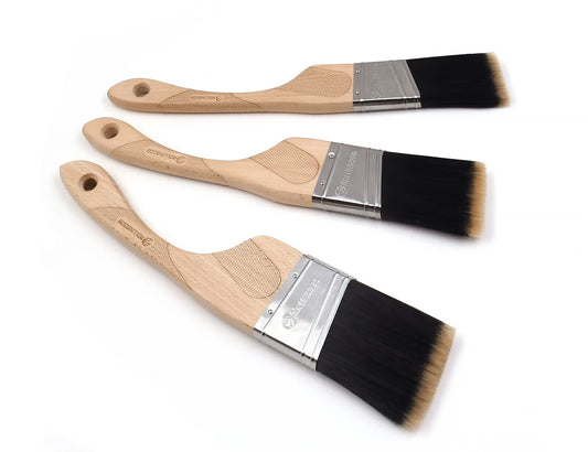 ROLLINGDOG Angled Paint Brush Set for Precise Trim Work