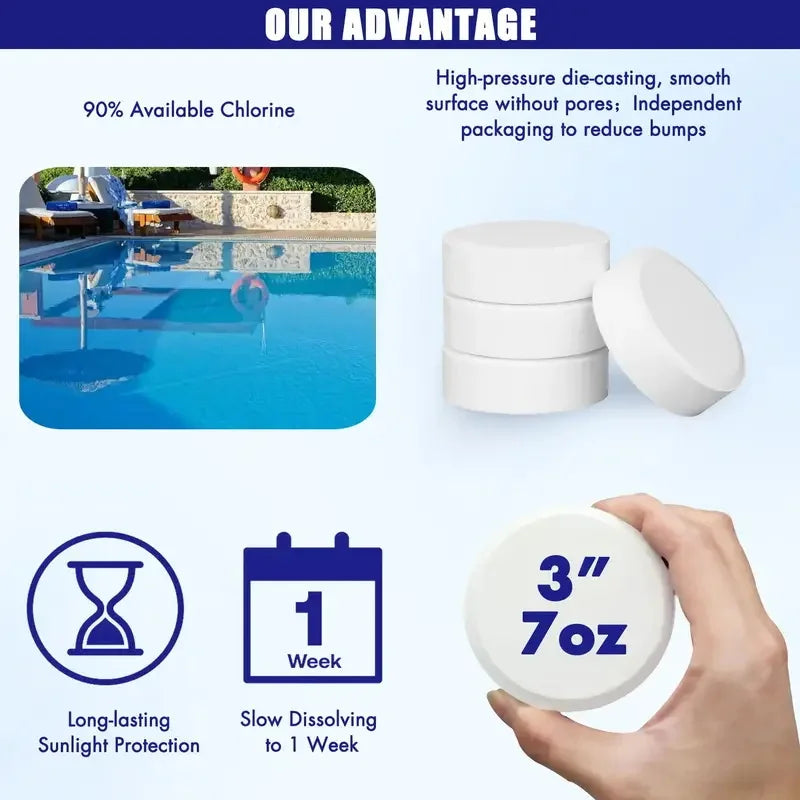 Octopus Shape Stable Chlorine Tablets For Swimming Pool Disinfection