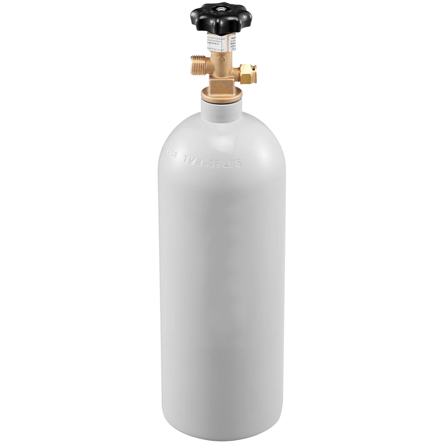 VEVOR CO2 Tank Aluminum Gas Cylinder CGA320 Valve Spray Coating