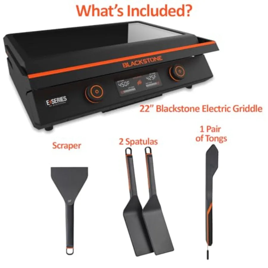 OLOEY Electric Griddle Nonstick With Lid For Indoor And Outdoor Use