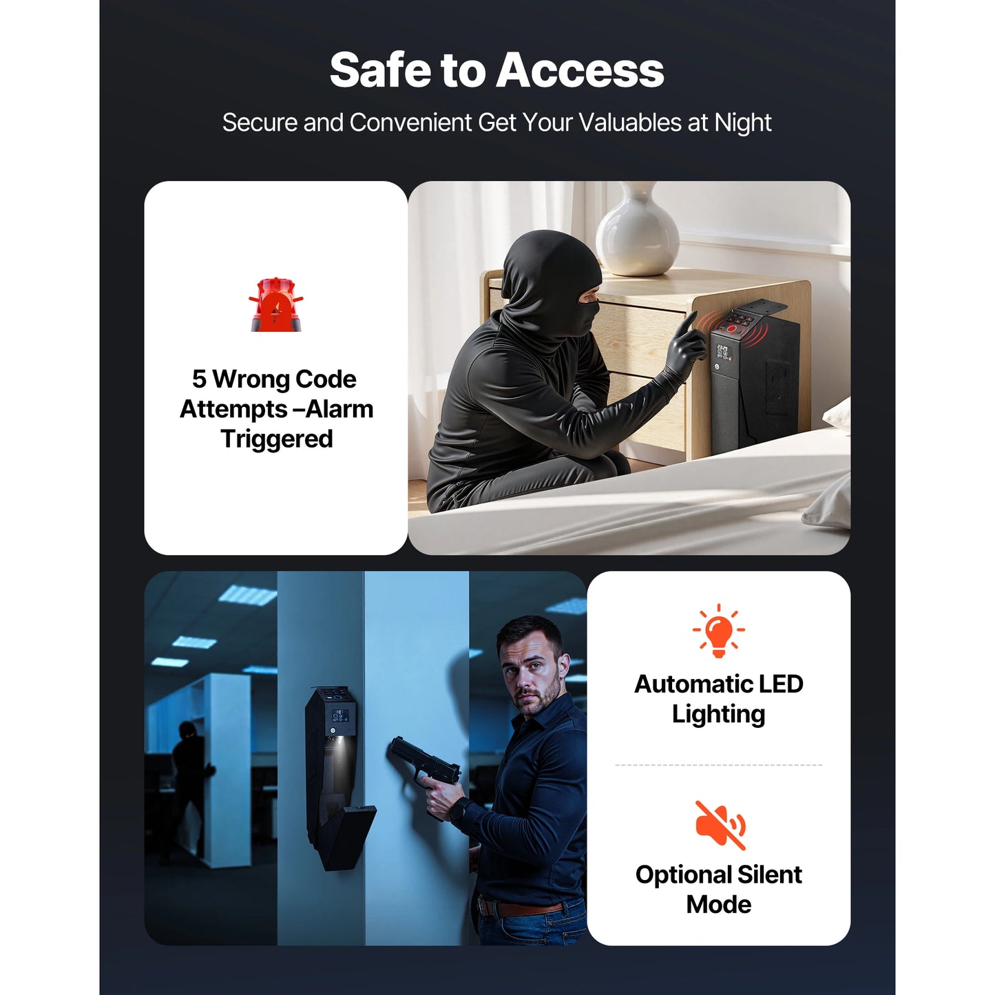 SucceBuy Safe Slider With Screen Fingerprint Password Key Access by S And B Enterprise