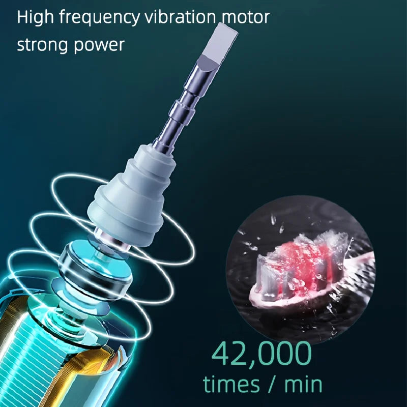 Electric Toothbrush Rotary Cleaning Waterproof With Timer USB Rechargeable by S And B Enterprise