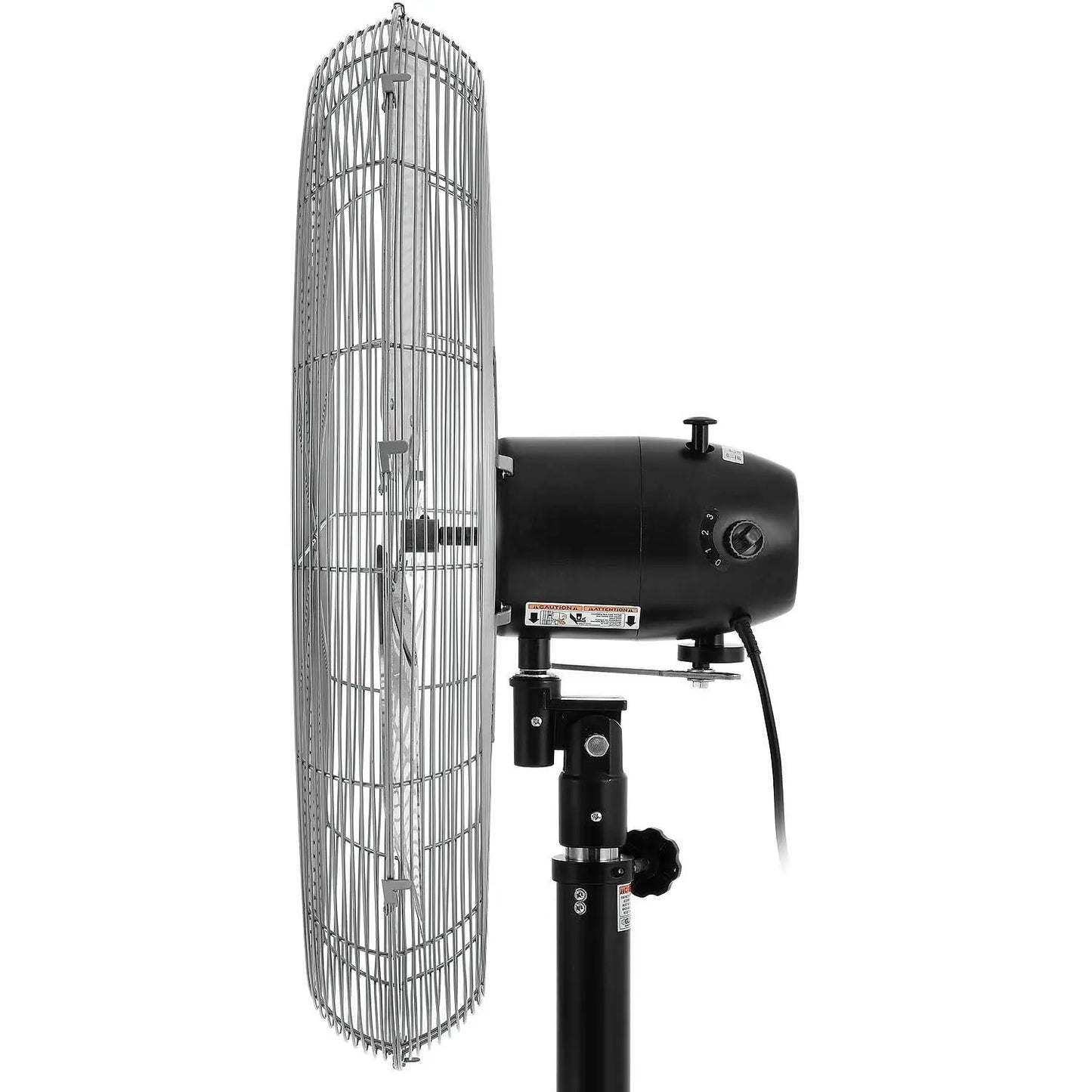 Heavy Duty Deluxe Oscillating Pedestal Fan, 30" Diameter, Safety Yellow, 1/2 HP, 10000 CFM, 3 Speeds, For Indoor, Customized by S And B Enterprise