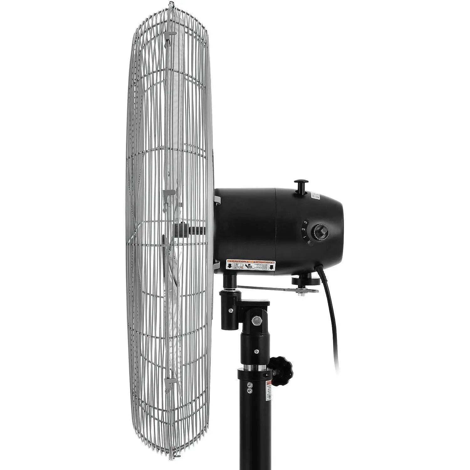 Heavy Duty Deluxe Oscillating Pedestal Fan, 30" Diameter, Safety Yellow, 1/2 HP, 10000 CFM, 3 Speeds, For Indoor, Customized by S And B Enterprise