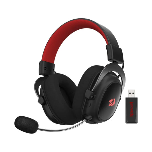 Redragon H510 PRO Zeus-X RGB Wireless Gaming Headset 7.1 Surround Sound 53MM Audio Drivers Multi Platforms Headphone by S And B Enterprise