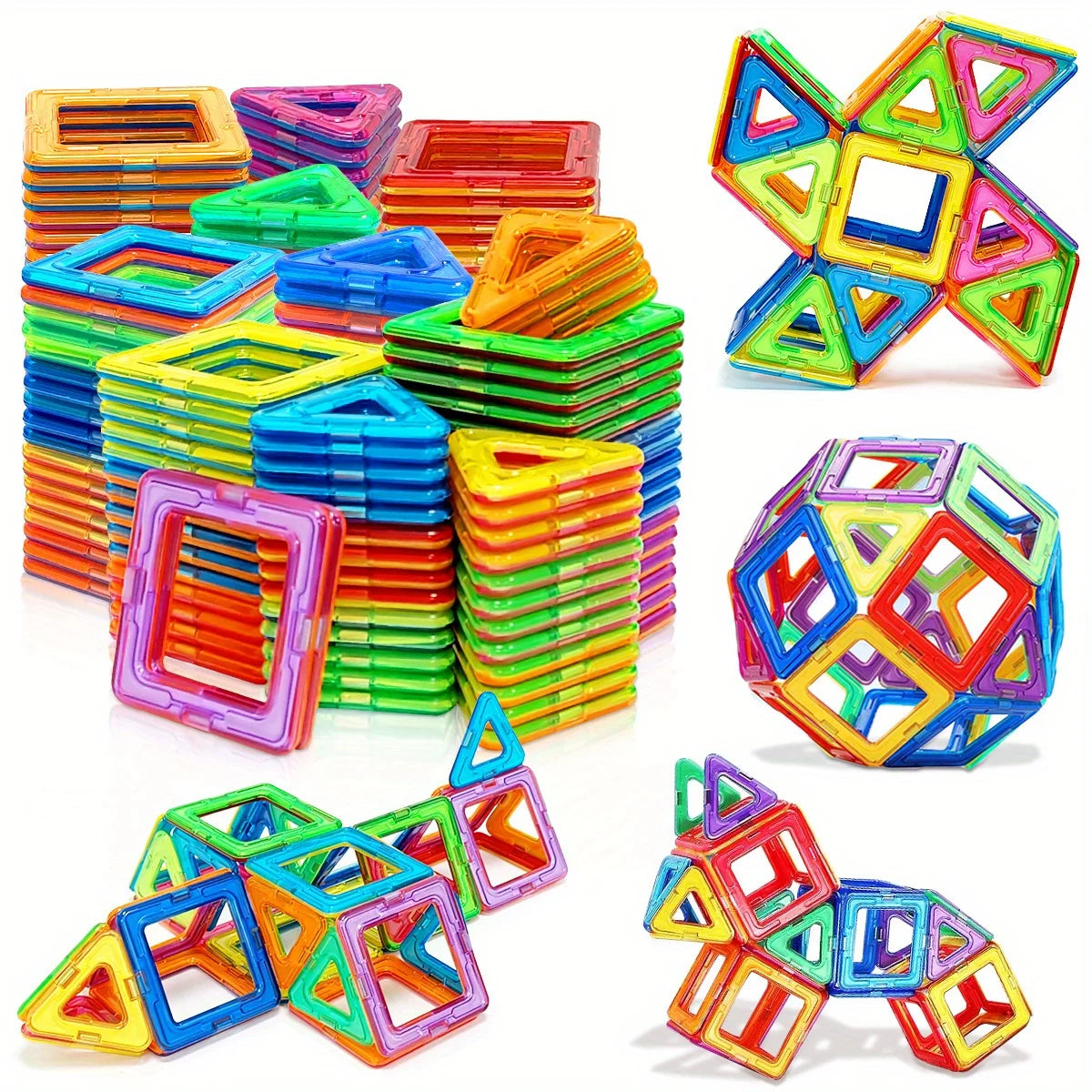 Magnetic Building Blocks Toy For Kids 3D Puzzle Creativity by S And B Enterprise
