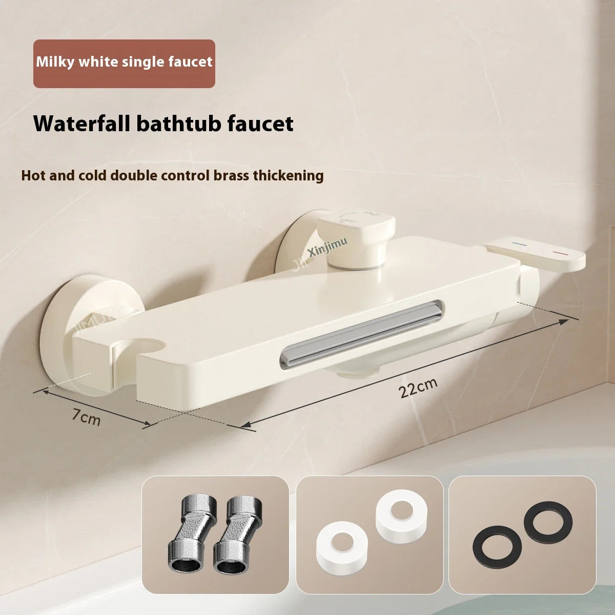 Wall Mounted Bathtub Faucet Bathroom Accessories High Flow Mixing Valve Shower Kit Showerhead Set Solid Brass Shower Faucet