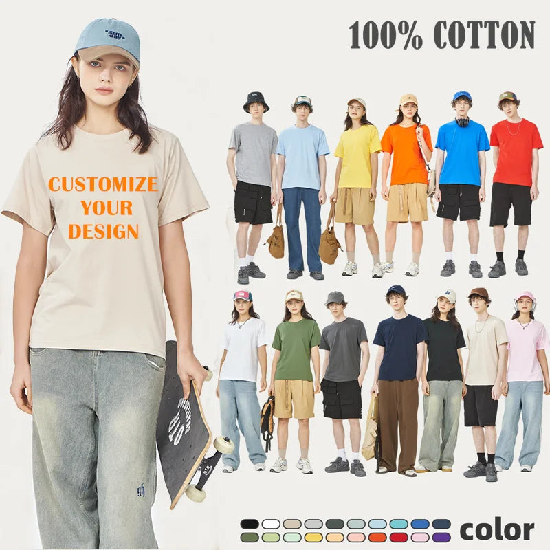 UDDIYANACN 100 Percent Cotton T Shirt Logo Print Crewneck Tee