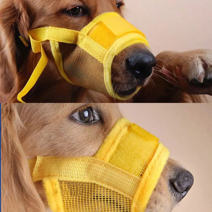 Adjustable Anti Bite Dog Muzzle For Training Breathable Mesh Design by S And B Enterprise