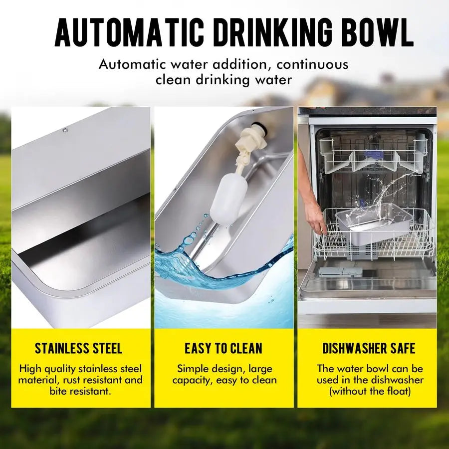 Outdoor Dog Water Dispenser Auto Fill Stainless Waterer