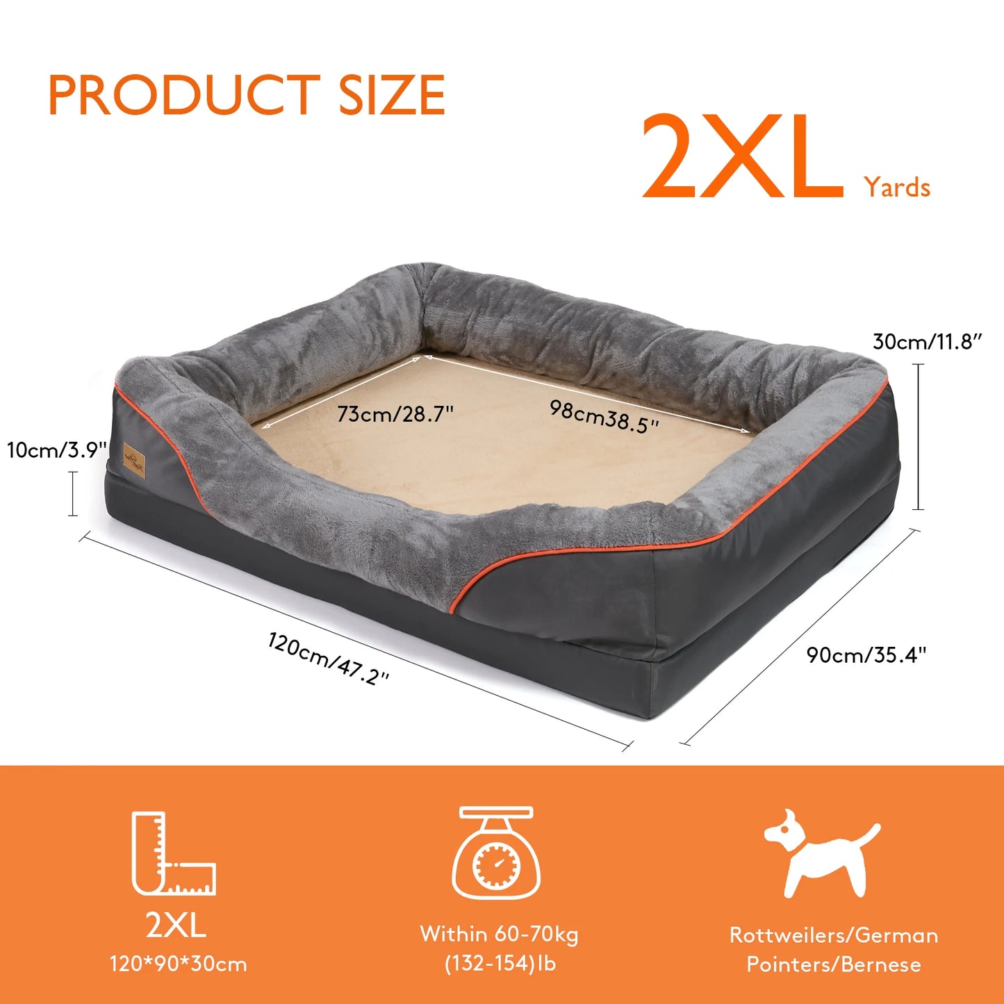 BINGOPAW Dog Bed With Washable Cover Anti Allergy Warm Fleece by S And B Enterprise