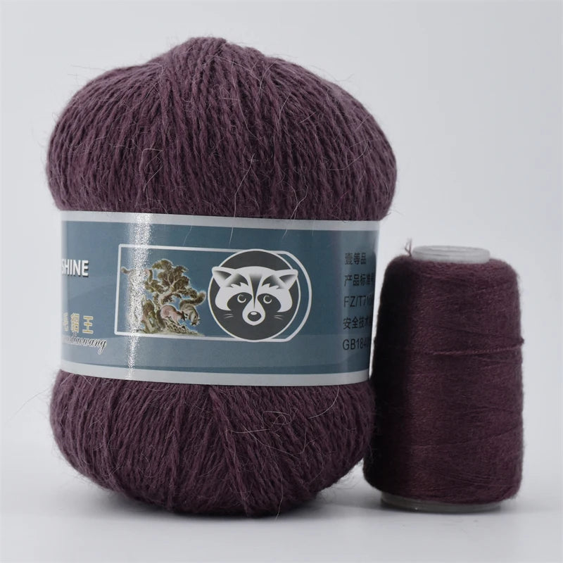 Mink Fur Yarn for Yarns for Knitting and Crochet 2-Ply Lace T Shirt Yarn for Hand Knitting Needlework 1 Skein 340 M 50+20g by S And B Enterprise