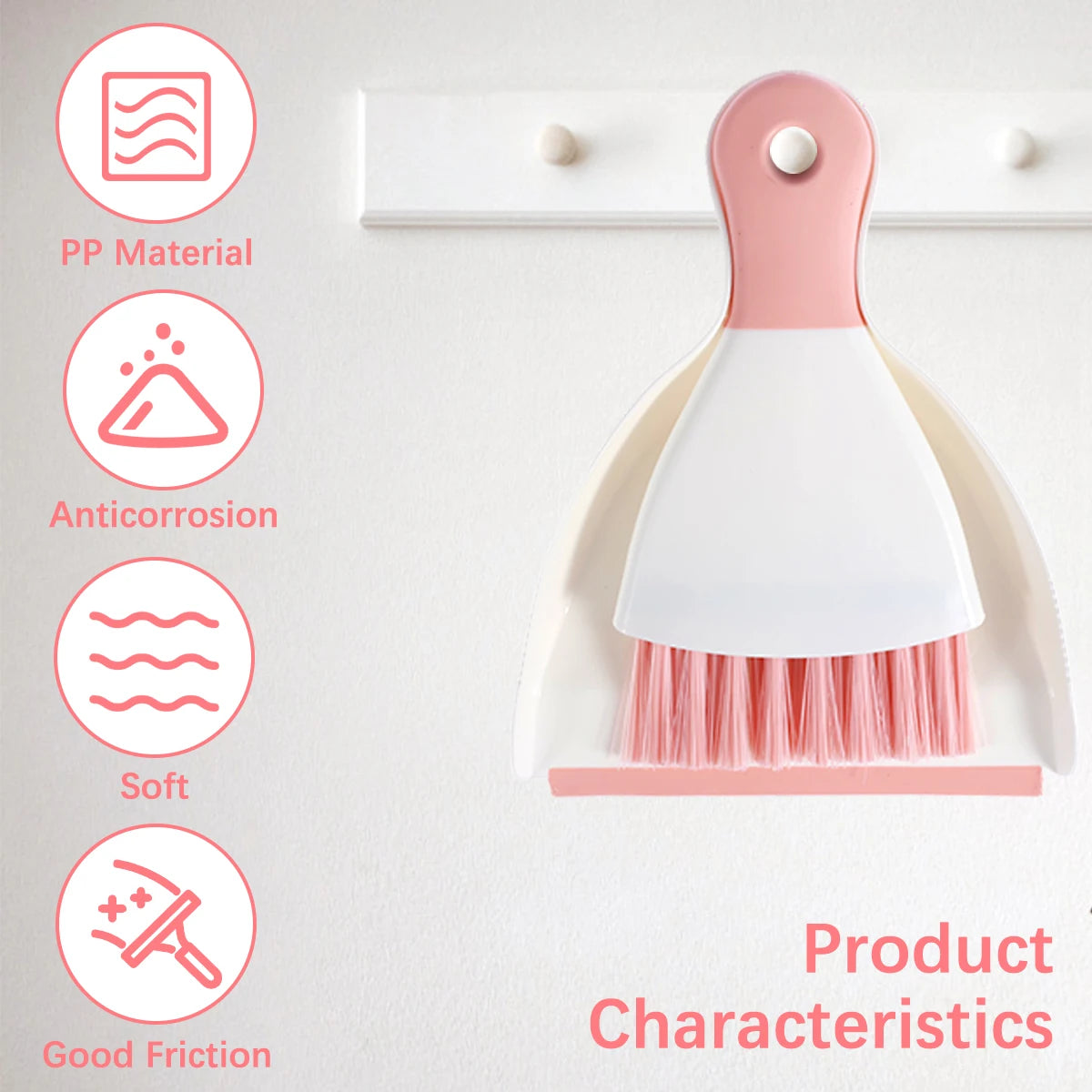 Mini Dustpan And Brush Set Desktop Cleaning Kit For Office Desk by S And B Enterprise