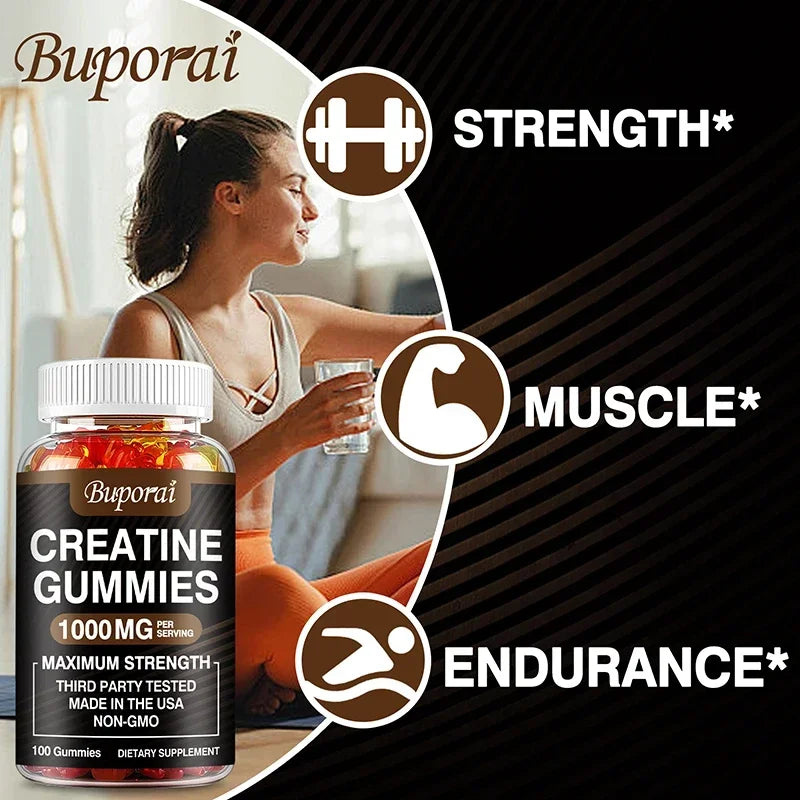 PslalaeCharge Creatine Monohydrate Gummies For Athletic Performance