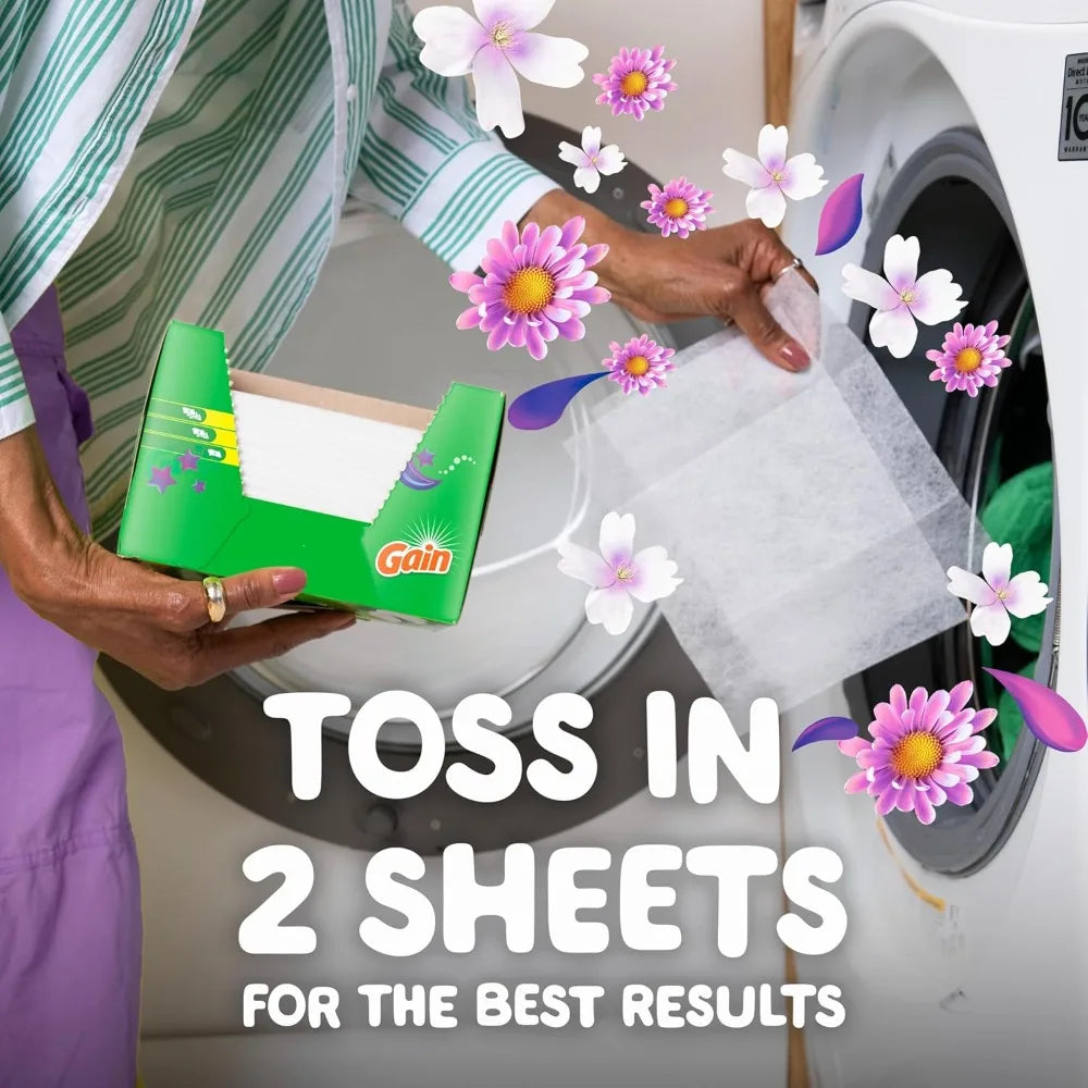 dryer sheets Plus Wrinkle Release, Moonlight Breeze Scent, 120 Count, Fights static with a touch of scent, laundry sheets by S And B Enterprise