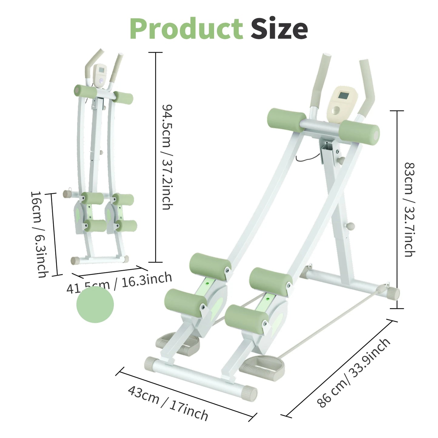 Abdominal Curling Exercise Machine Dual Track Core Trainer by S And B Enterprise
