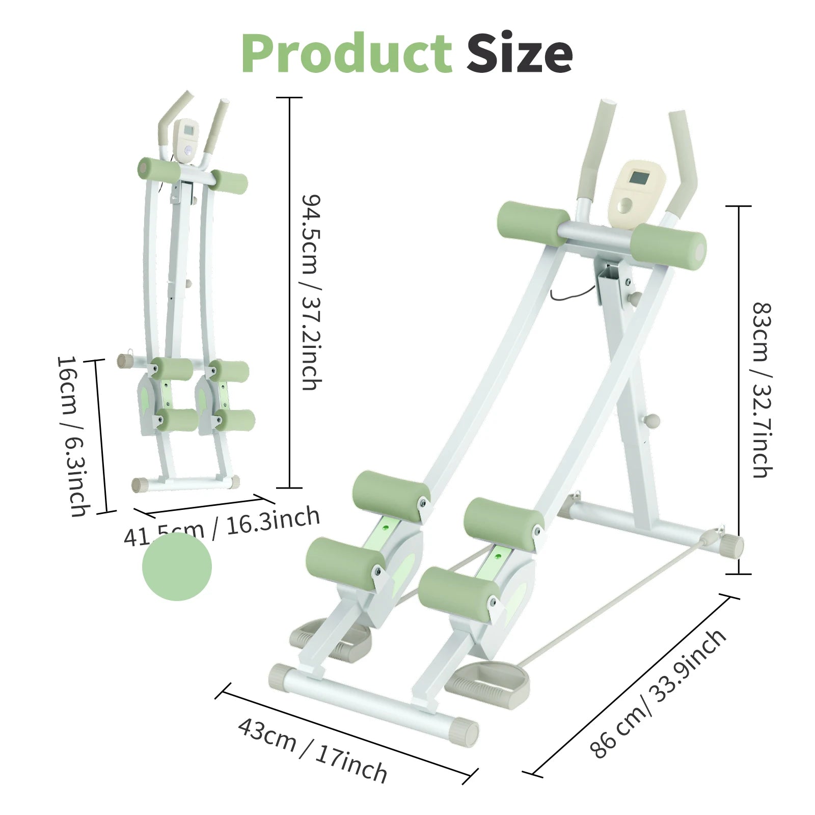 Abdominal Curling Exercise Machine Dual Track Core Trainer by S And B Enterprise