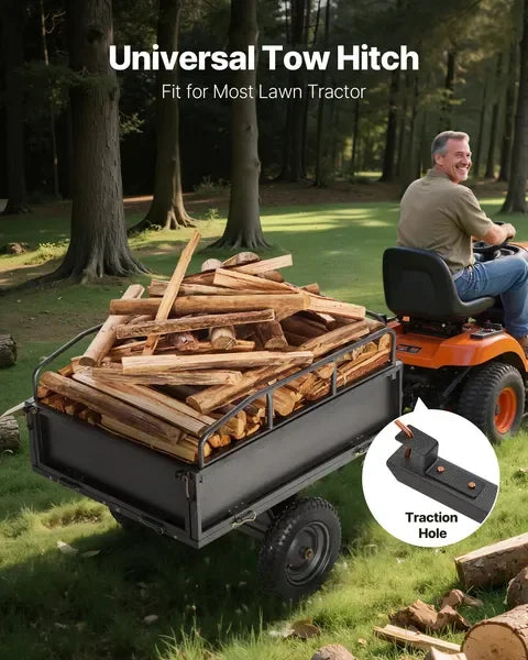 Garden Utility Trailer 500lb Capacity For ATV UTV
