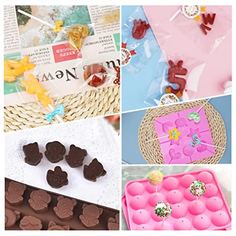 Cake Pop Maker Kit 618Pcs With Silicone Molds And Stand by S And B Enterprise
