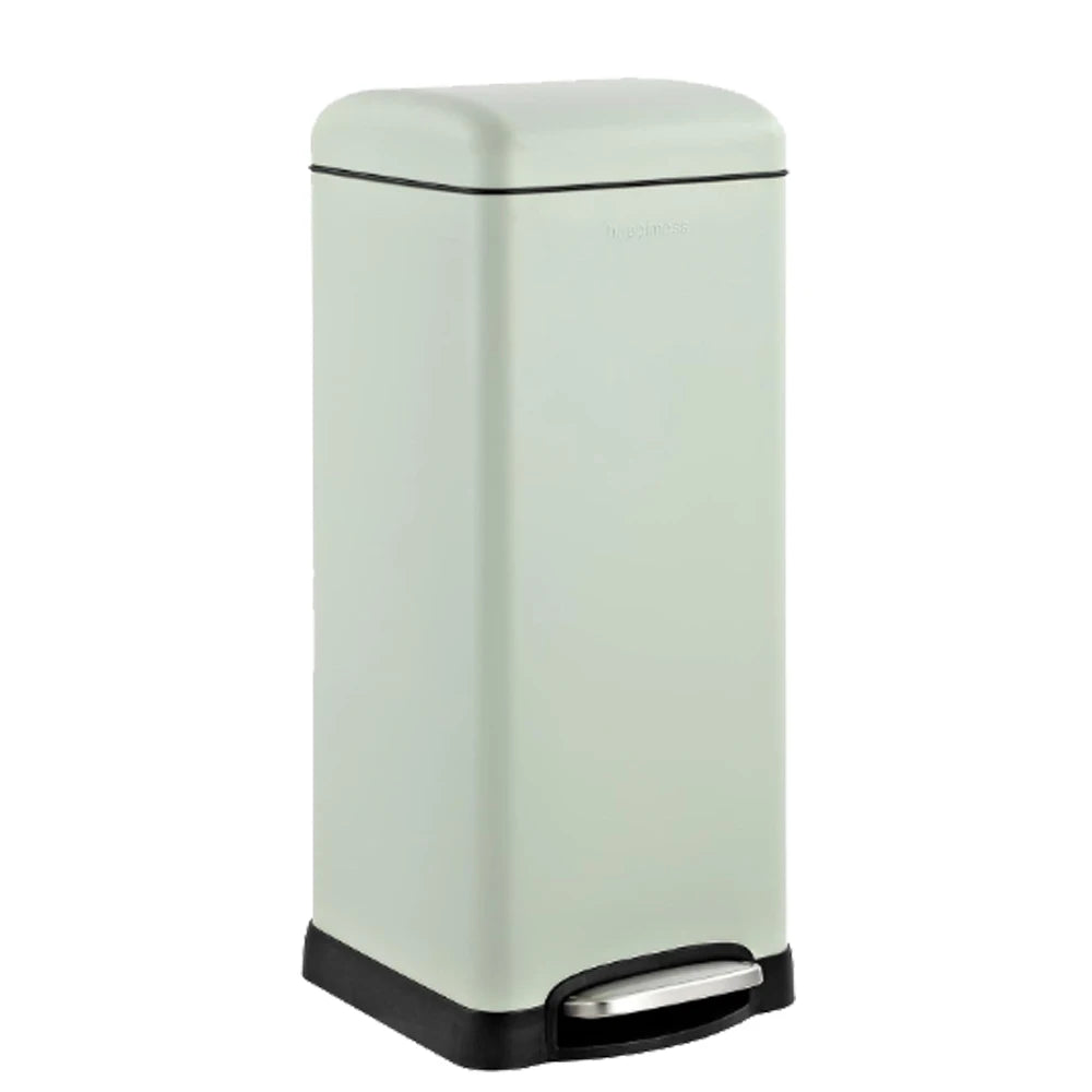 HiMISS Fingerprint Resistant Step Trash Can With Soft Close Lid