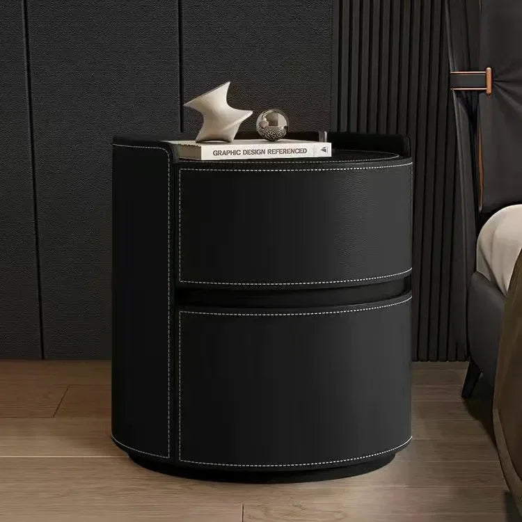 IUYTR Nordic Nightstands Modern Bedside Dresser Wood Cabinet