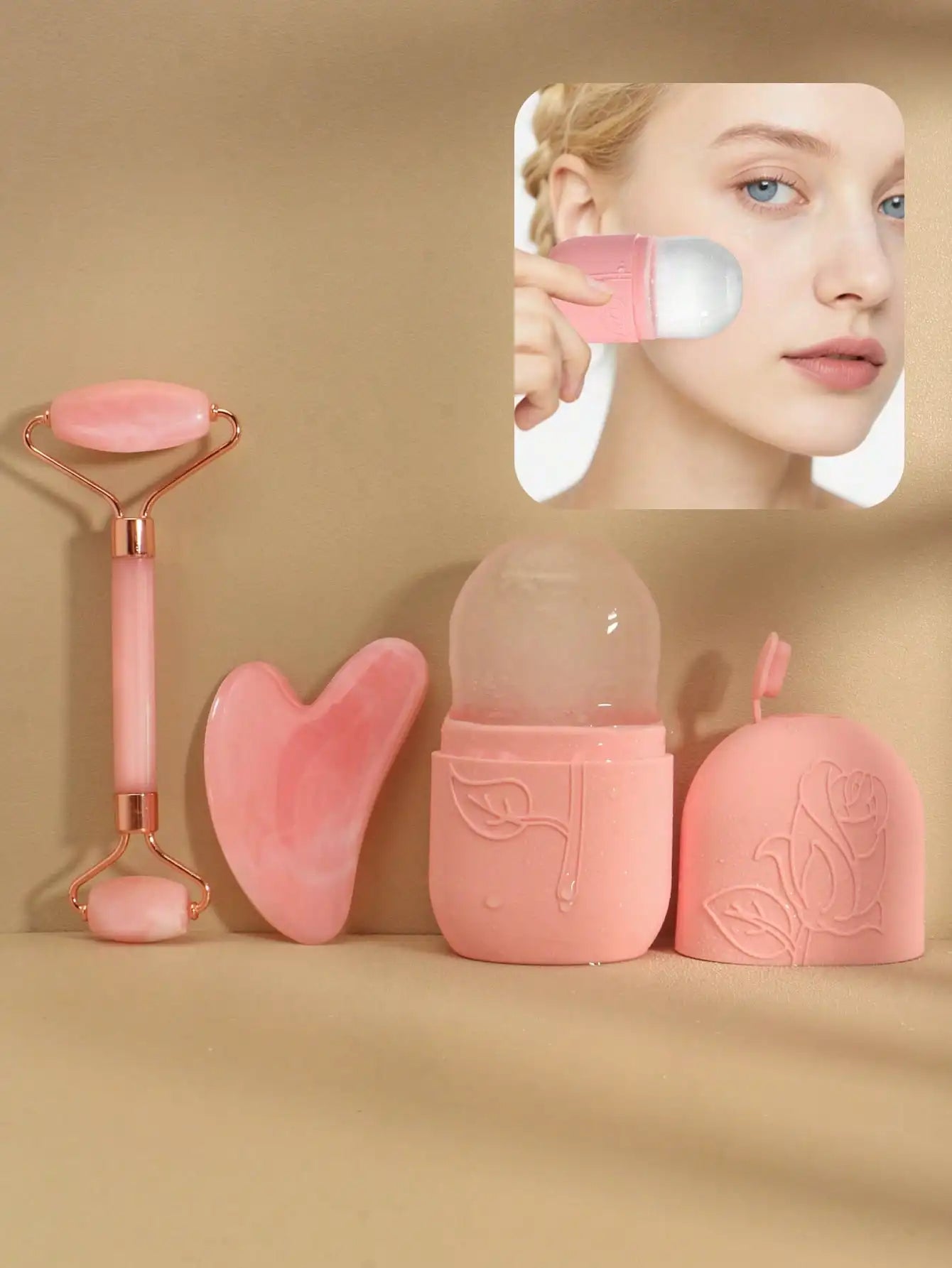 Facial Massage Scraping Beauty Tool Kit 3 Piece Set by S And B Enterprise