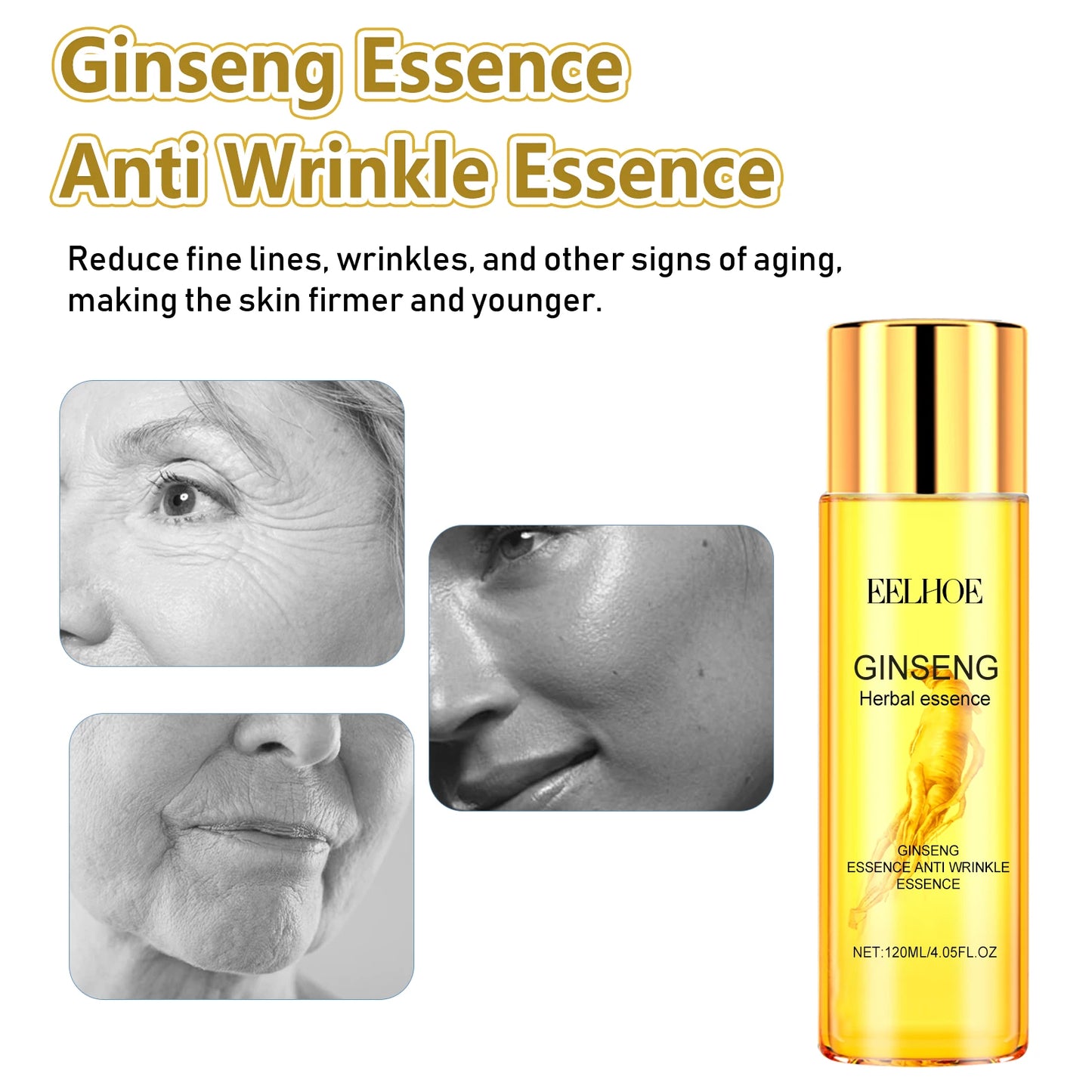 Eelhoe Ginseng Anti Aging Serum Wrinkle Reduction Formula
