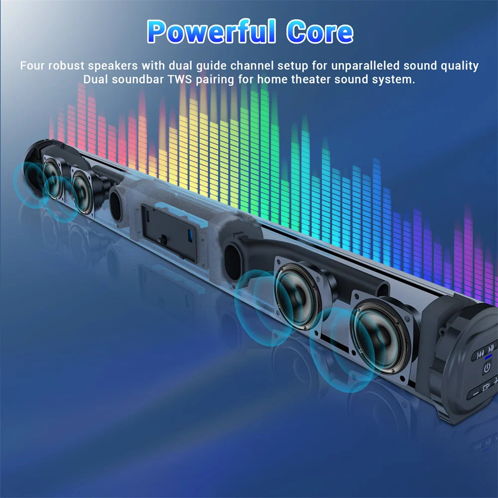 S And B Enterprise sound bar TV sound system with Bluetooth, wireless subwoofer, portable rechargeable speaker