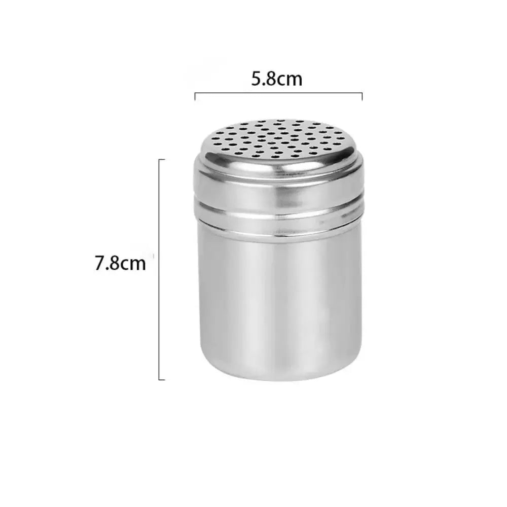 Stainless Steel Spice Jar With Rotating Cover Salt Sugar Shaker by S And B Enterprise