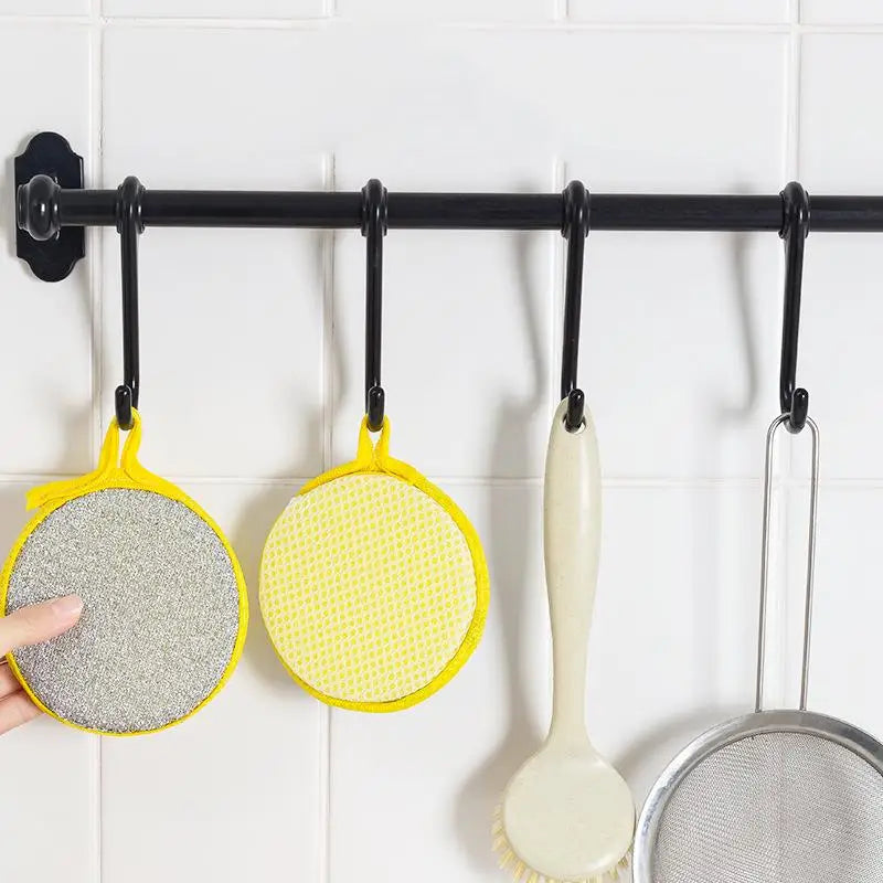 10/5/3PCS Double Side Dishwashing Sponge Dish Washing Brush Pan Pot Dish Wash Sponges Household Cleaning Reusable Kitchen Tools by S And B Enterprise