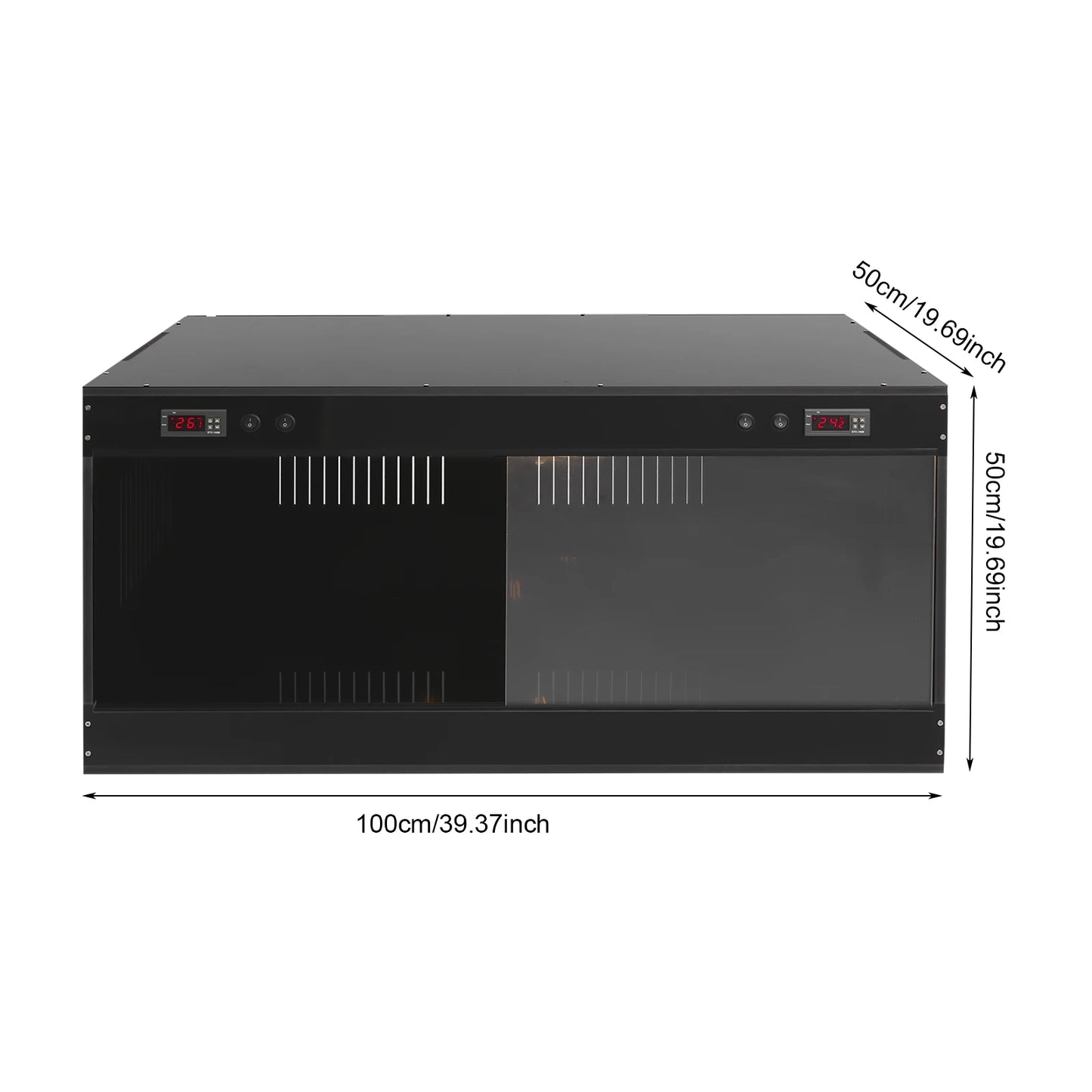 Reptile Terrarium With Viewing Window And Dual Temperature Controllers by S And B Enterprise