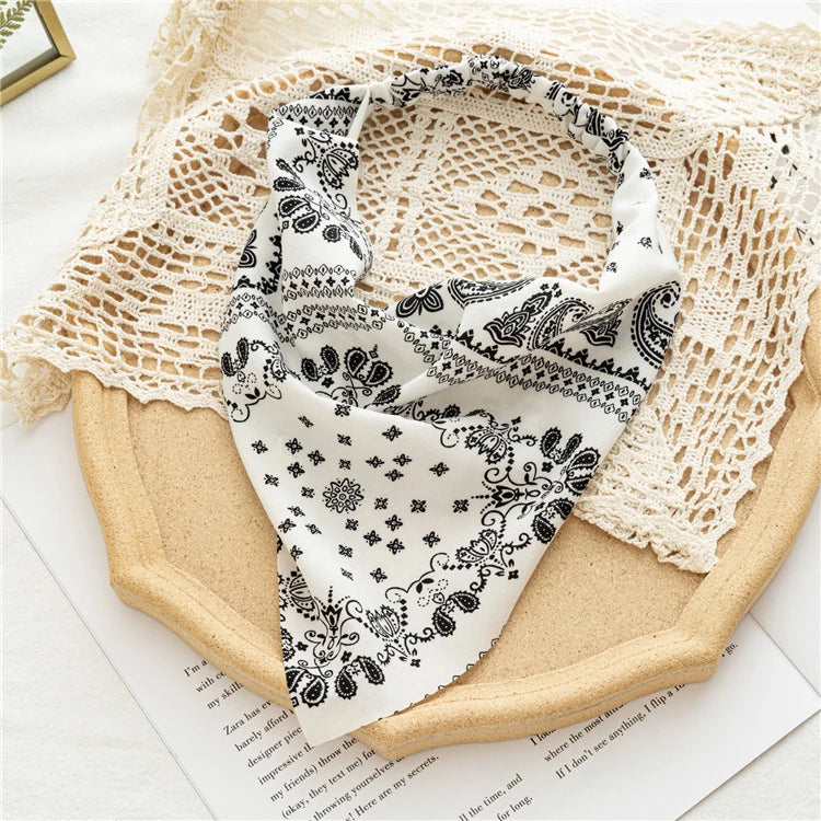 Bohemia Bandana Hair Scarf For Women Paisley Vintage Headwear