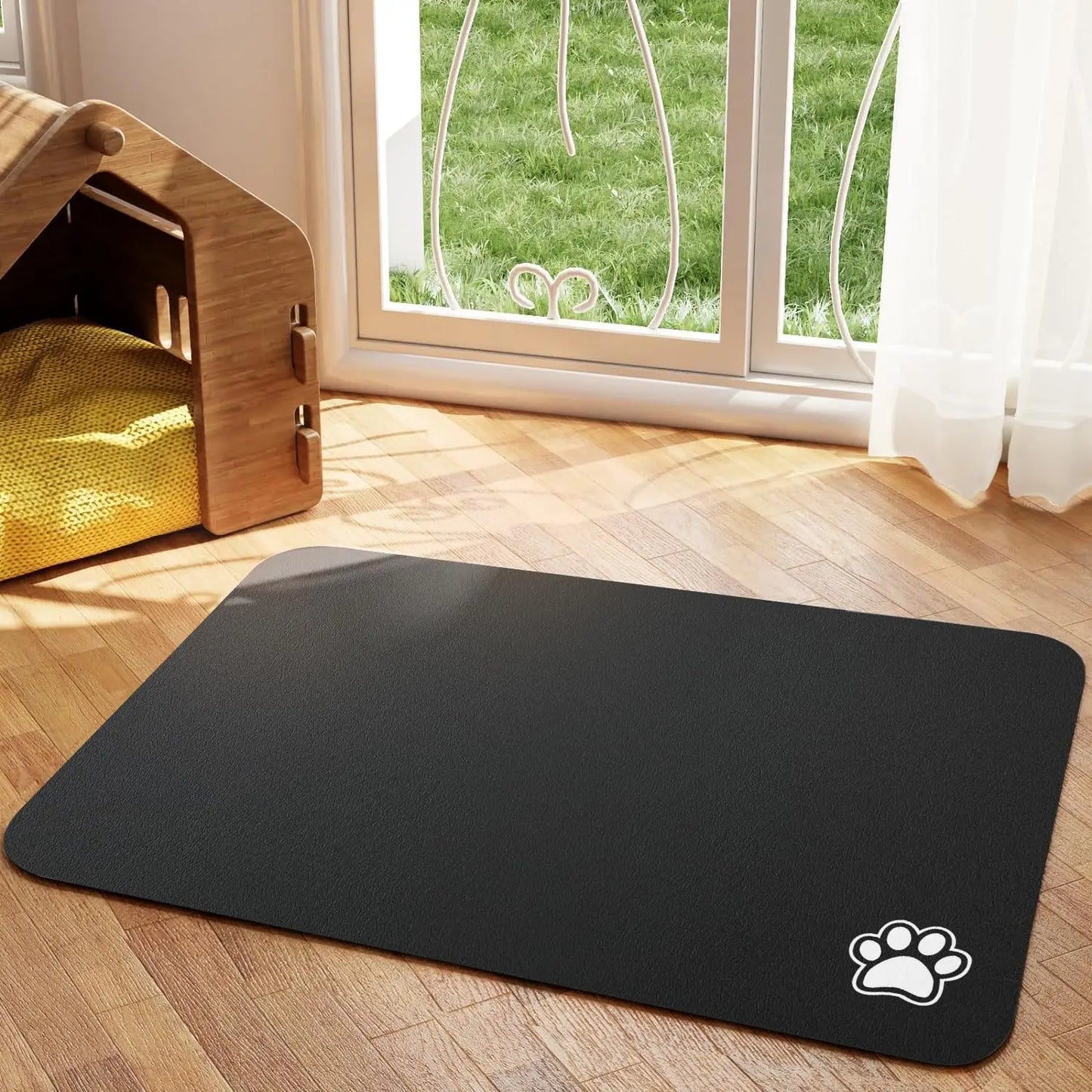 Pet Feeding Mat Absorbent Non Slip Quick Dry For Dogs