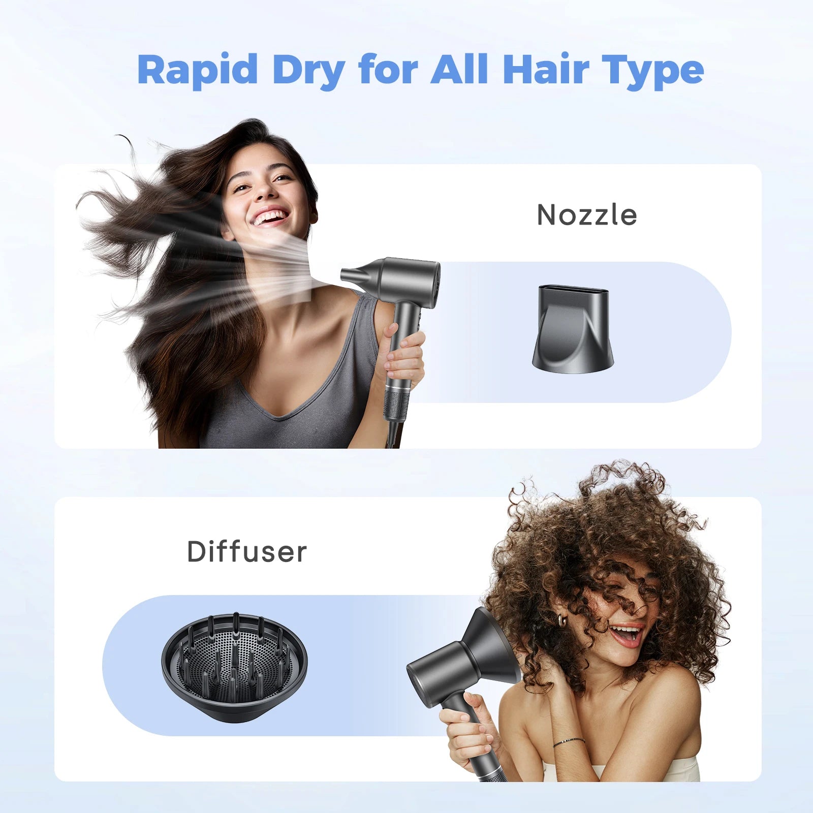LYSMOSKI 120000 RPM Negative Ionic Hair Dryer Brushless Motor by S And B Enterprise