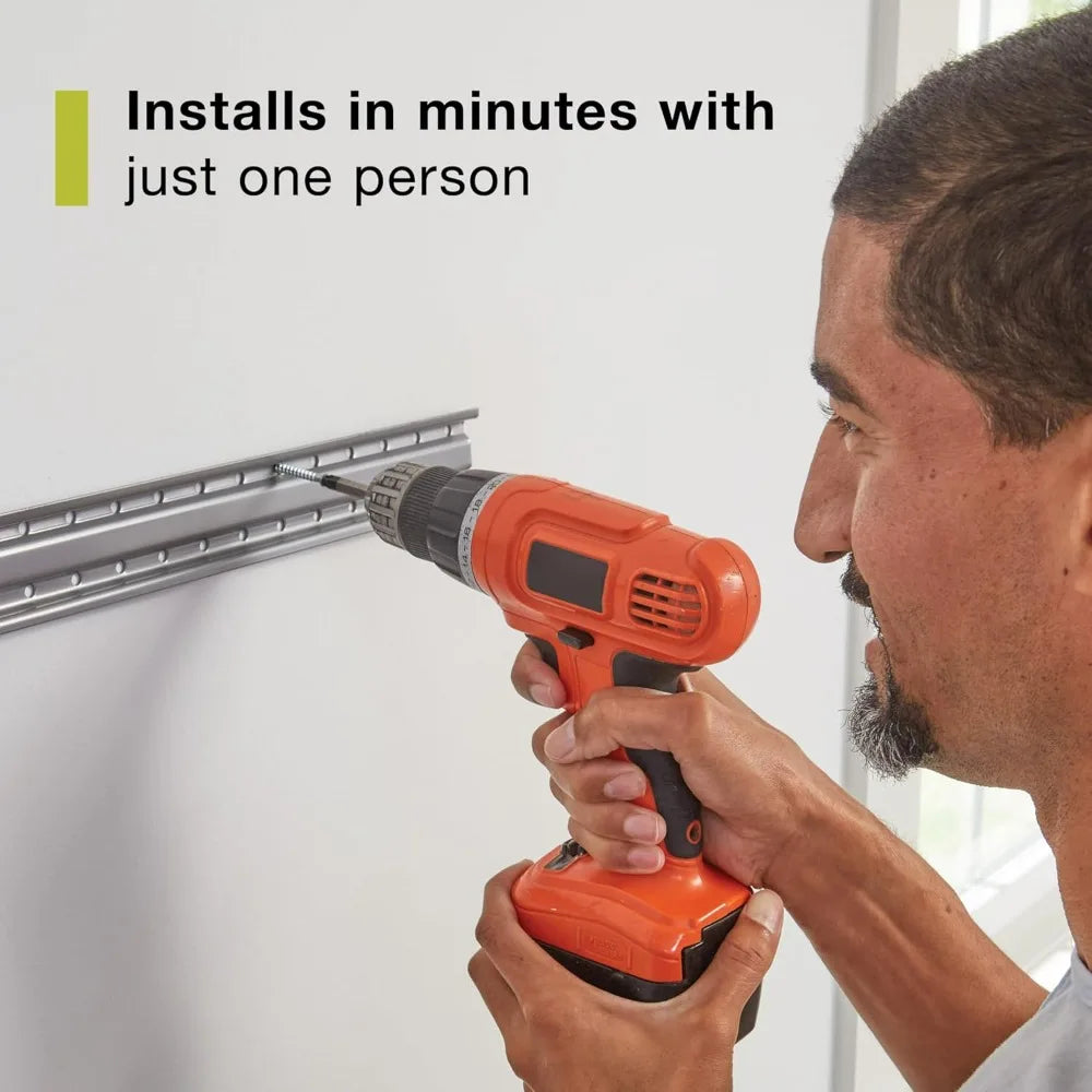 XMSJ 20-Piece FastTrack Garage Wall Storage System