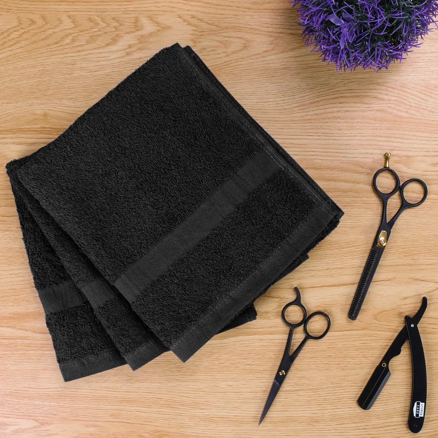 Salon Towels 24 Pack Highly Absorbent Cotton For Spa Home
