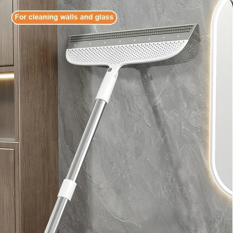 Magic Silicone Broom Set With Detachable Head And Dustpan Scraper by S And B Enterprise