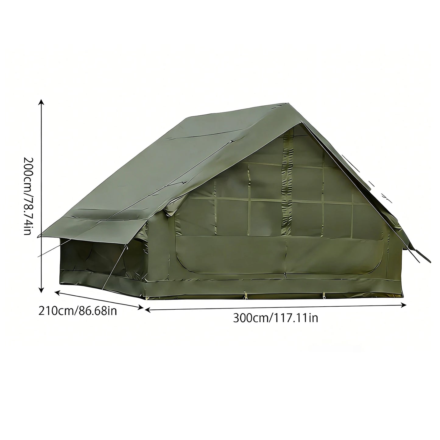 Pakicetus Inflatable Camping Tent With Skylight And Quick Air Flow