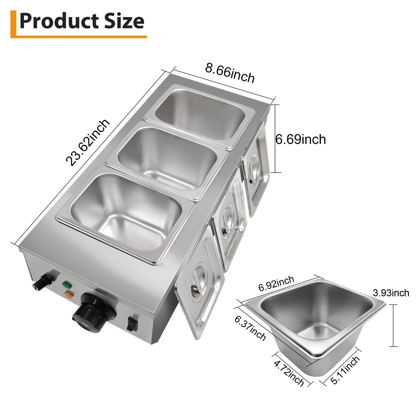 HiMISS Chocolate Melting Pot Tempering Machine With Temperature Control Lid