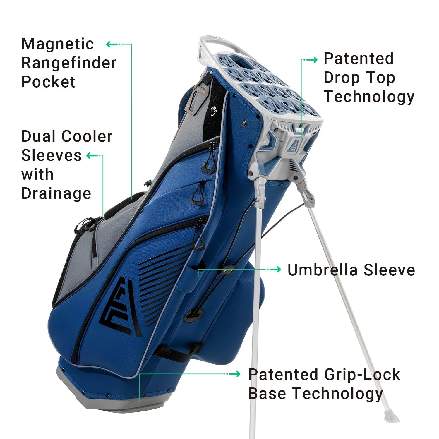 ST-Lock Mecha 14 Way Dividers Stand Golf Bag Men Women by S And B Enterprise
