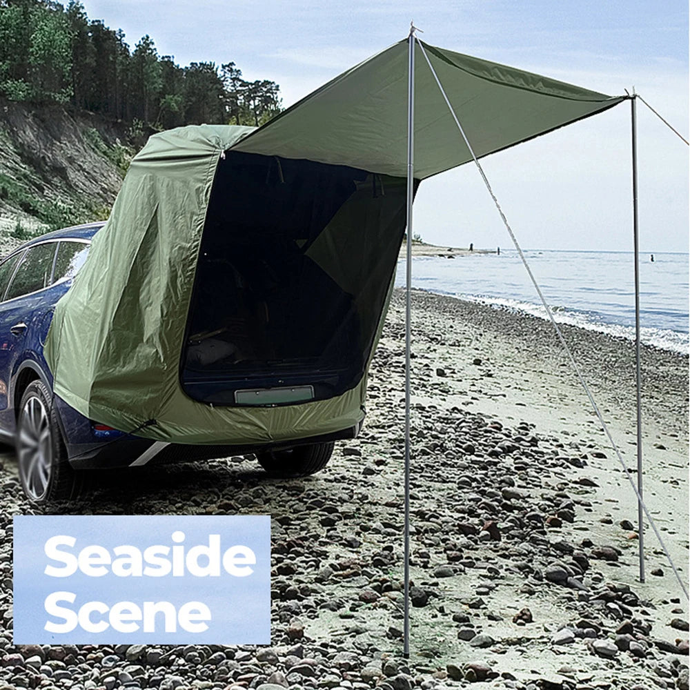 Outdoor Car Rear Tent With Canopy Rainproof For Picnics by S And B Enterprise