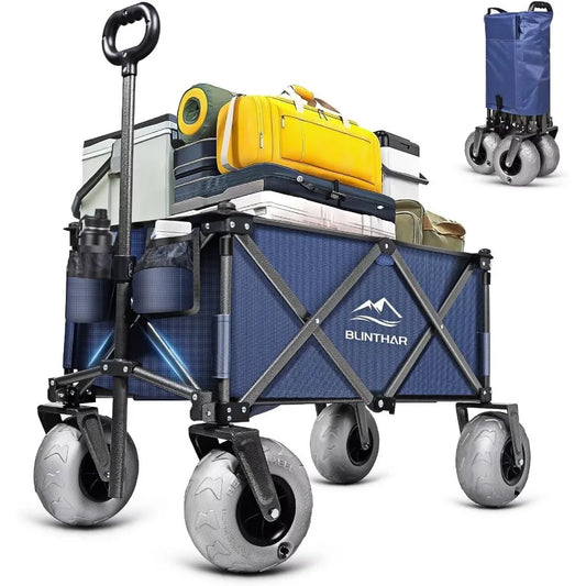 Heavy Duty Beach Wagon With AllTerrain Wheels And Drink Holders