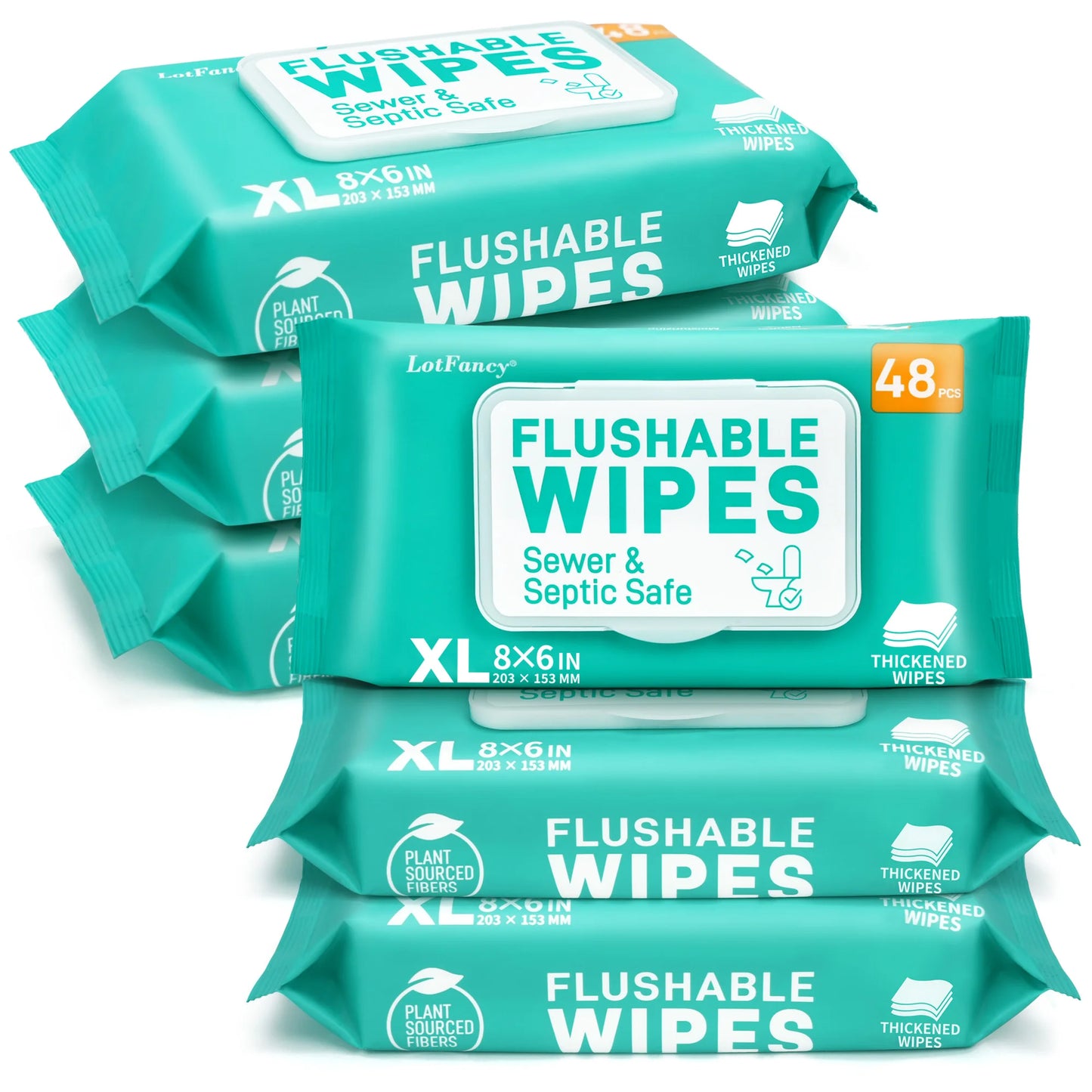 Flushable Wet Wipes for Outdoor Use Thickened Butt Wipes