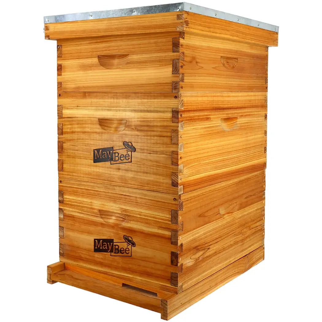 Langstroth Beehive Starter Kit With Beeswax Coated Boxes For Beginners